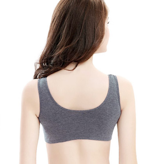 KB10190 Stylish Seamless Bra Dark Grey